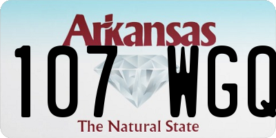 AR license plate 107WGQ