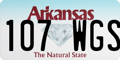 AR license plate 107WGS