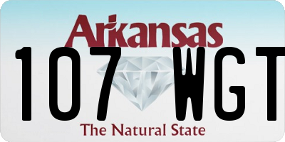 AR license plate 107WGT