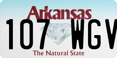 AR license plate 107WGV