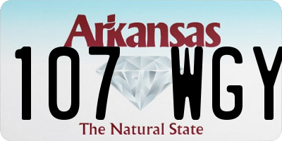 AR license plate 107WGY