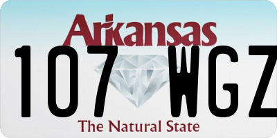 AR license plate 107WGZ