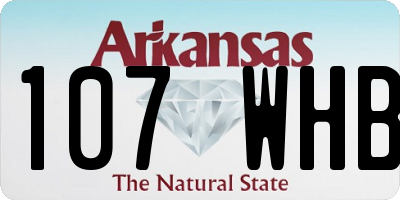 AR license plate 107WHB