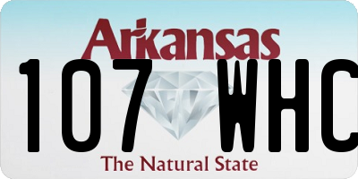 AR license plate 107WHC