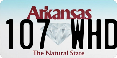 AR license plate 107WHD