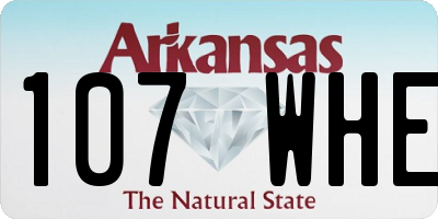 AR license plate 107WHE