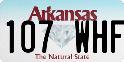 AR license plate 107WHF