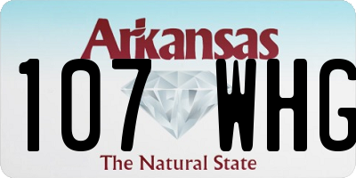 AR license plate 107WHG