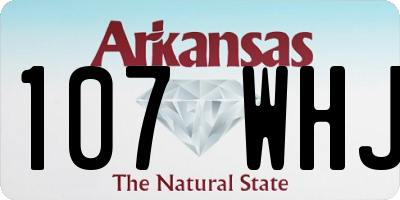 AR license plate 107WHJ