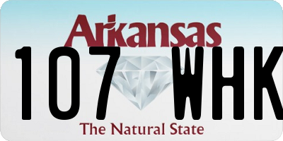 AR license plate 107WHK