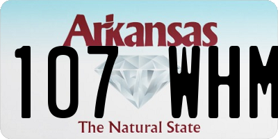 AR license plate 107WHM