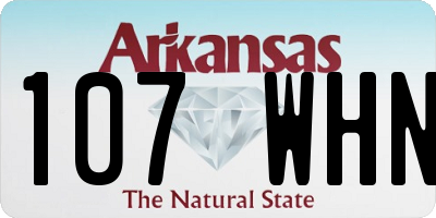 AR license plate 107WHN