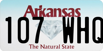 AR license plate 107WHQ