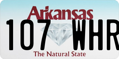 AR license plate 107WHR