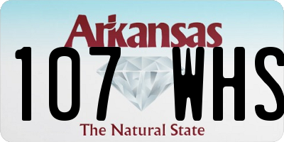 AR license plate 107WHS
