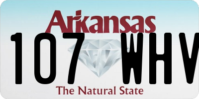 AR license plate 107WHV