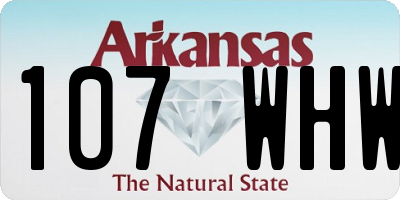 AR license plate 107WHW