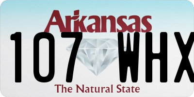AR license plate 107WHX