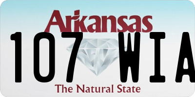 AR license plate 107WIA