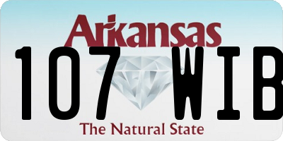 AR license plate 107WIB