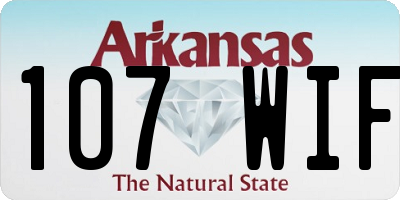 AR license plate 107WIF