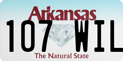AR license plate 107WIL