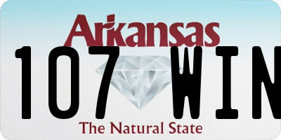 AR license plate 107WIN
