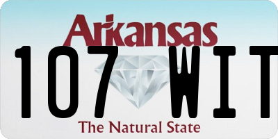 AR license plate 107WIT