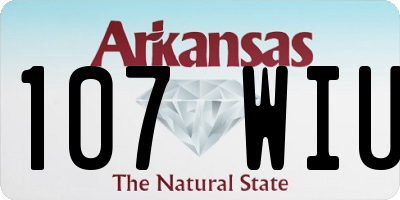AR license plate 107WIU