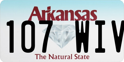 AR license plate 107WIV