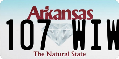AR license plate 107WIW