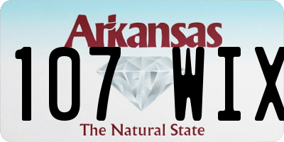 AR license plate 107WIX
