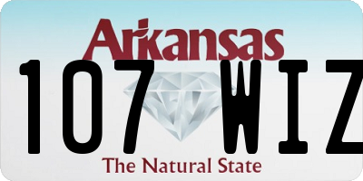 AR license plate 107WIZ