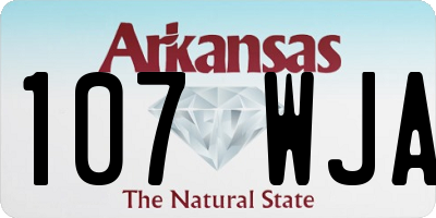 AR license plate 107WJA