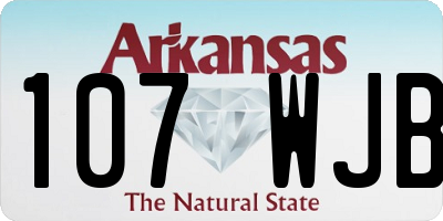 AR license plate 107WJB