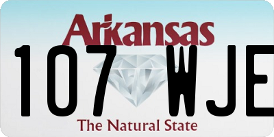 AR license plate 107WJE