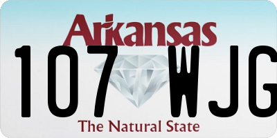 AR license plate 107WJG