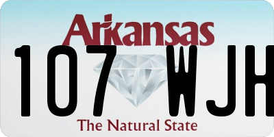 AR license plate 107WJH