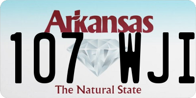 AR license plate 107WJI