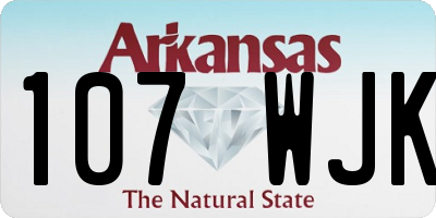 AR license plate 107WJK