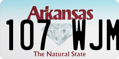 AR license plate 107WJM