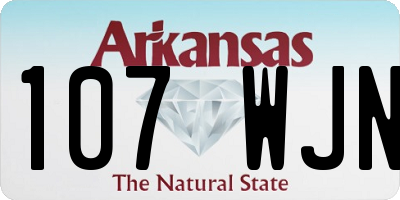 AR license plate 107WJN