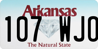 AR license plate 107WJO