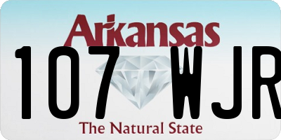 AR license plate 107WJR