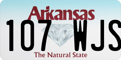 AR license plate 107WJS