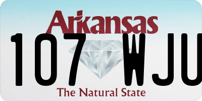 AR license plate 107WJU