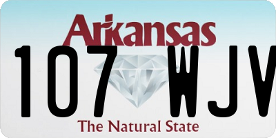 AR license plate 107WJV