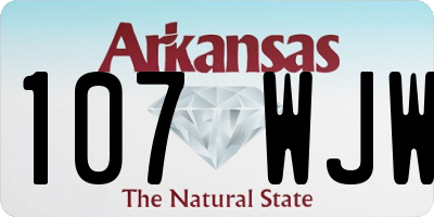 AR license plate 107WJW