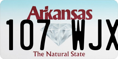 AR license plate 107WJX