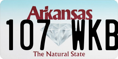AR license plate 107WKB